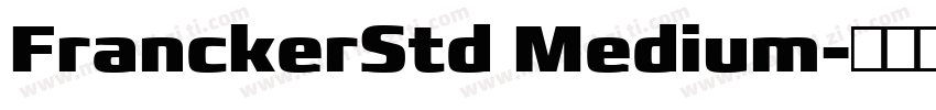 FranckerStd Medium字体转换